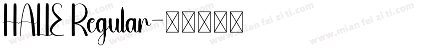 HALIE Regular字体转换